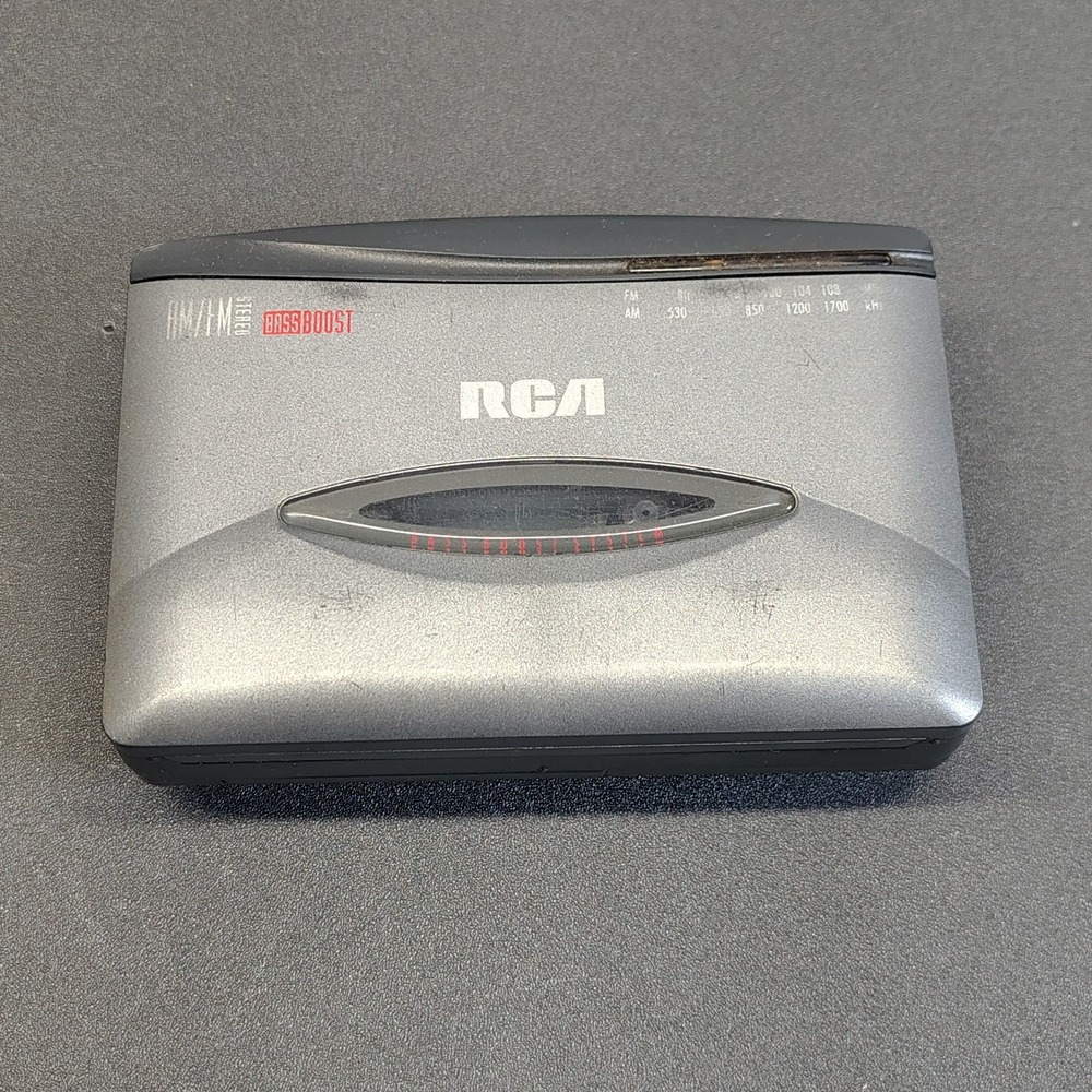 RCA RP-1820A AM/FM Stereo Radio Cassette Player with Bass Boost Tested Works
